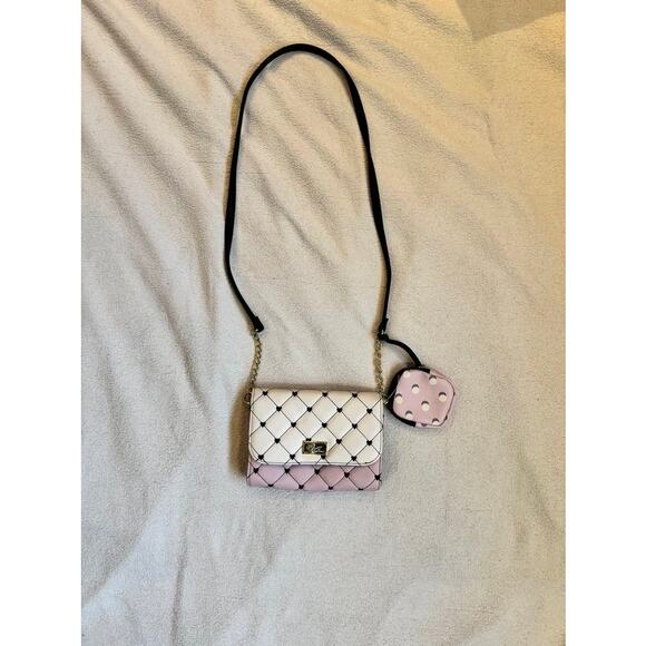 Luv Betsey by Betsey Johnson Quilted Crossbody Bag with Detachable Coin Pouch - Picture 4 of 16